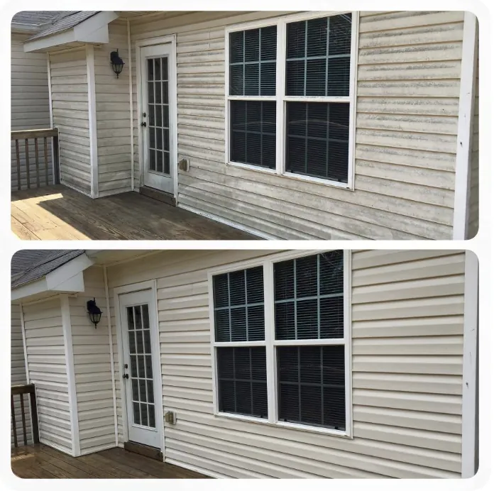 Back deck and siding wash — mold stains vs sparkling clean